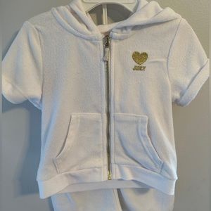 Juicy Couture 2-piece terry hooded little girl’s outfit - size 3T